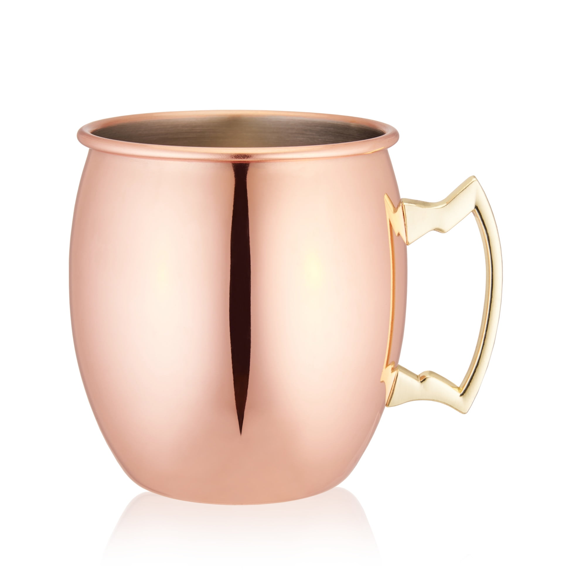 True Moscow Mule 16 oz Copper Plated Mug with Zinc Alloy Handle