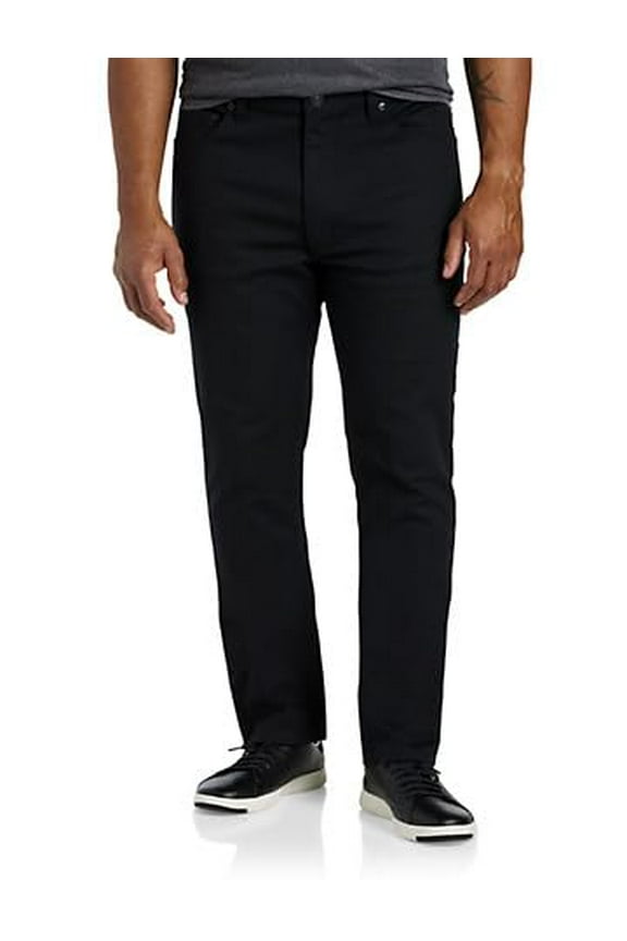 Black Eco Tapered-Fit Stretch Jeans Black 58 x 30