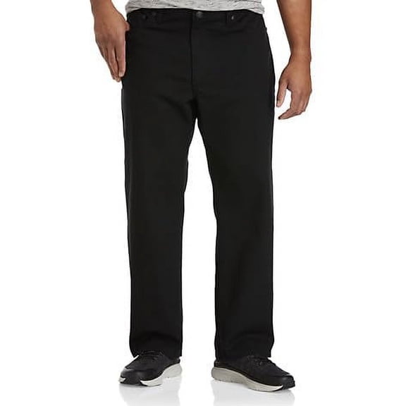 Black Relaxed-Fit Stretch Jeans Black Eco 46 x 30
