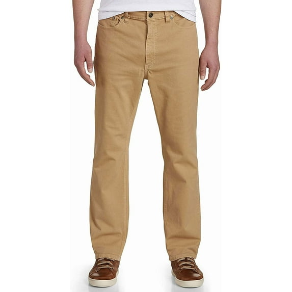 Athletic Fit 5-Pocket Pants Khaki 46 x 32