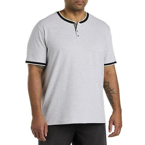 Henley T-Shirt White 5XLT