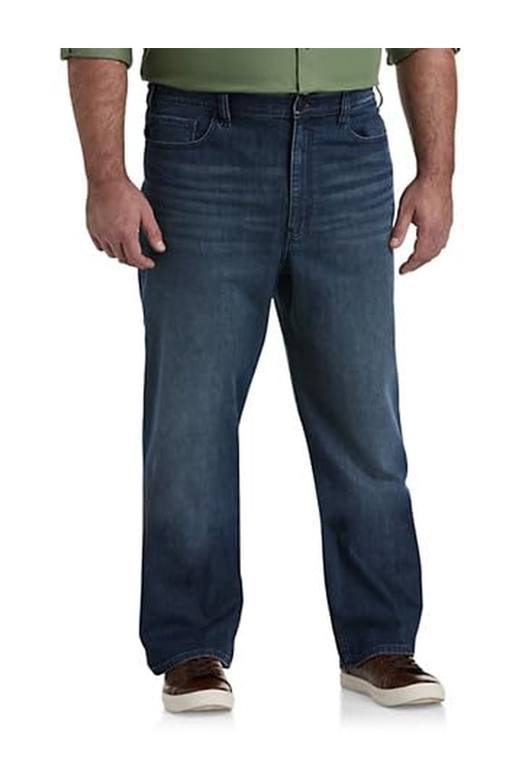 Loose-Fit Stretch Dark Wash Jeans Dark Wash Eco 52 x 32