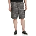 thumbnail image 1 of True Nation by DXL Men's Big & Tall Cargo Shorts, Tonal Black Camo, 38 Waist, 1 of 3