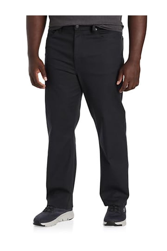 by DXL Men's Big and Tall Black Loose-Fit Stretch Jeans Black 46 x 32