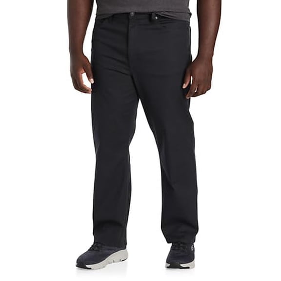 True Nation by DXL Men's Big and Tall Black Loose-Fit Stretch Jeans Black 52 x 30