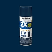 True Navy, Rust-Oleum American Accents 2X Ultra Cover Ultra Matte Spray Paint-344686, 12 oz