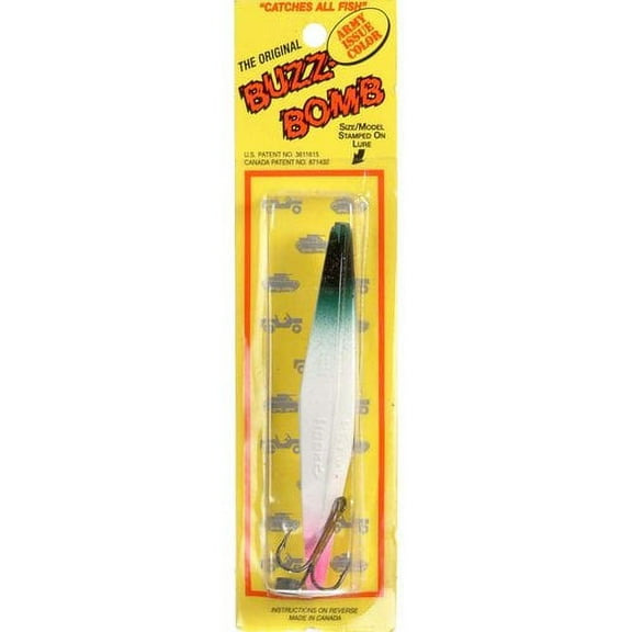 True North 4" Buzz Bomb Lure, Army Issue