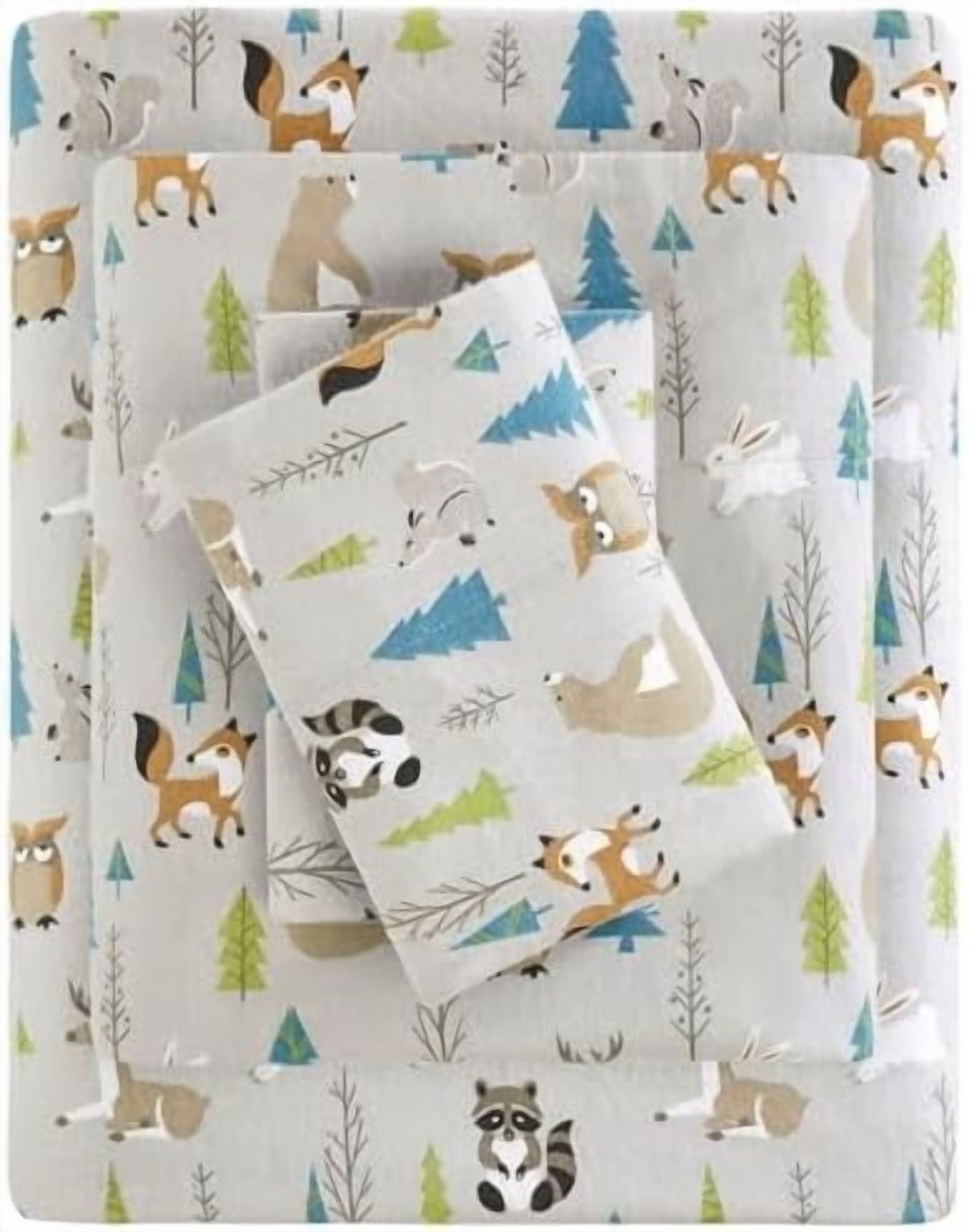 True North by Cozy Flannel Warm 100% Cotton Sheet - Novelty Print ...