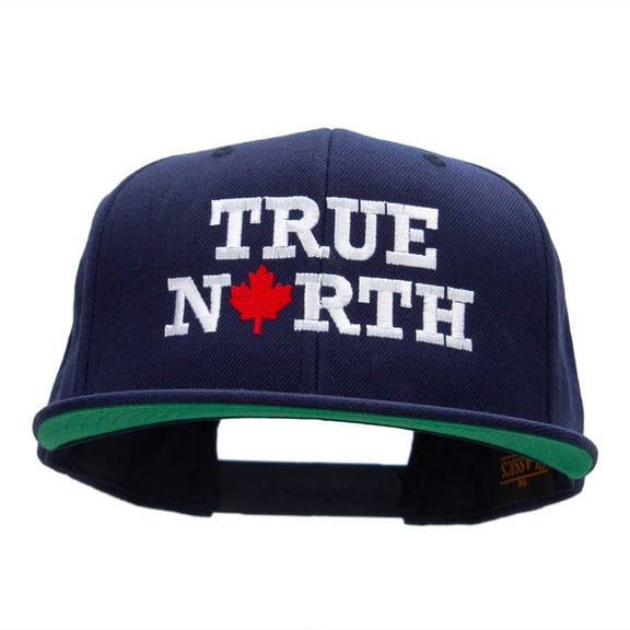 True North Embroidered Wool Blend Snapback - Navy OSFM