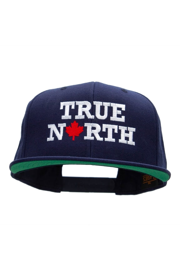 True North Embroidered Wool Blend Snapback - Navy OSFM