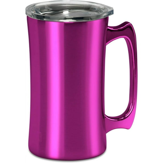 True North Insulated Mug Tumbler with Lid, 20 oz (Jewel Pink)