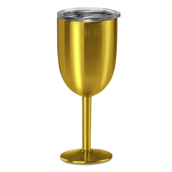 True North Insulated Travel Wine Cup 10 Ounces (Jewel Gold)