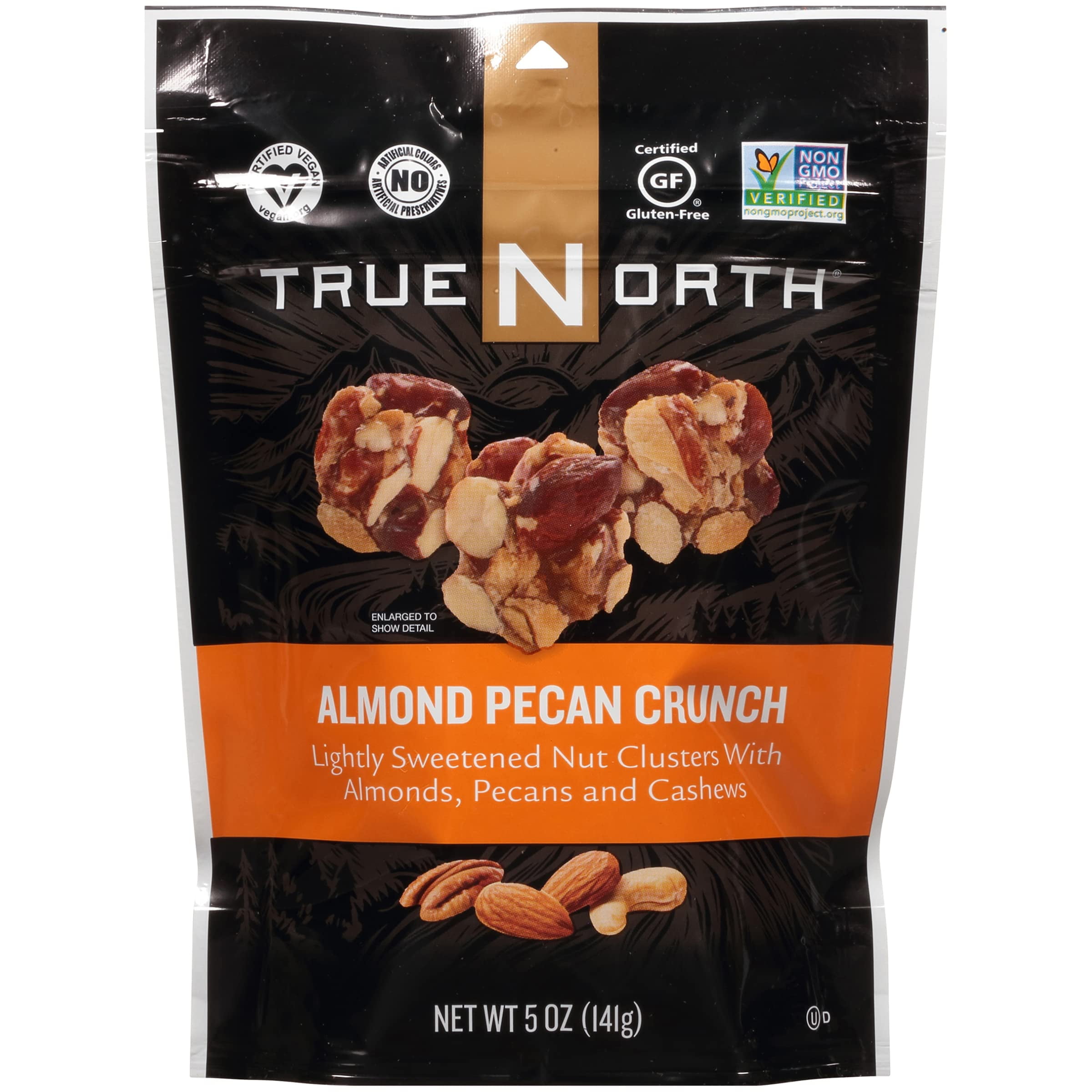 True North Nut Clusters, AIF4 Almond Pecan Crunch, 5 Ounce