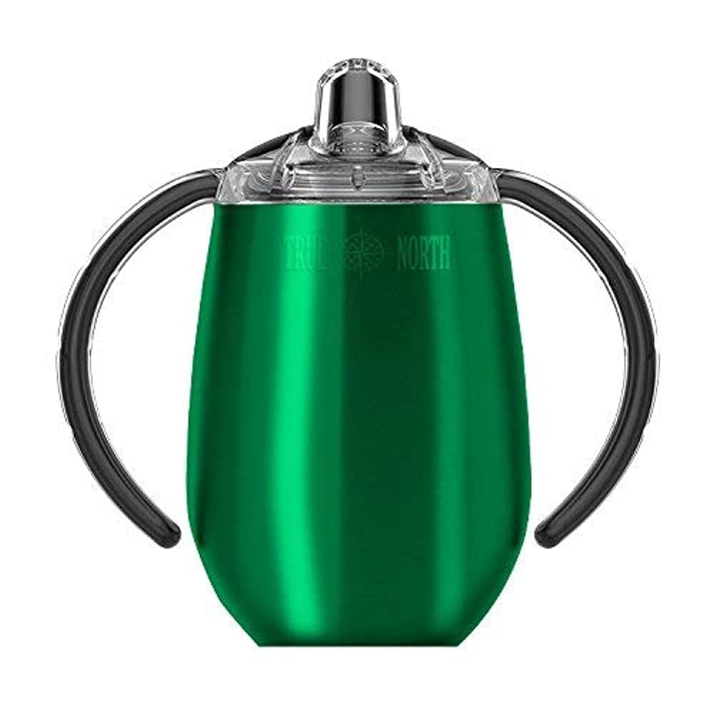 True North Stainless Steel Insulated Sippy Cup, 9 oz (Jewel Green)