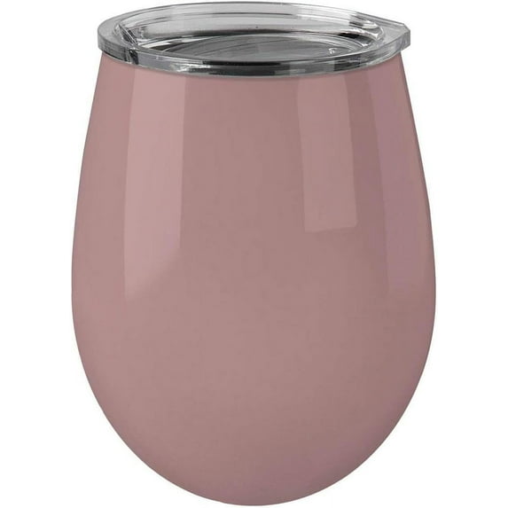 True North Stainless Steel Insulated Tumbler with Lid, 12 oz (Rose Gold)