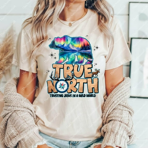 True North VBS 2025 T-Shirt, Vacation Bible School Shirt, Church Summer Camp Tee, Trusting Jesus In A Wild World Tee, Faith Christian Shirt