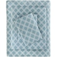 thumbnail image 1 of True North by  Cozy Flannel Warm 100% Cotton Sheet - Novelty Print Animals Stars Cute Ultra Soft Cold Weather Bedding Set, Twin, Blue Geo 3 Piece, 1 of 7