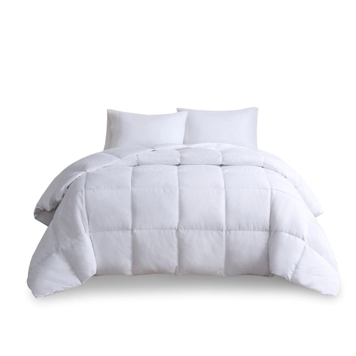 White Twin Heavyweight Goose Feather Down Comforter