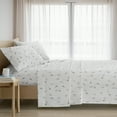 Queen Size Bed Sheets Set, 4Piece Cozy Cotton Flannel Sheets Set Queen