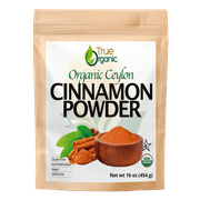 True Organic Ceylon Cinnamon Powder,  16 oz, USDA Organic & Kosher