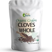True Organic Ceylon Clove Whole Bulk 16 oz USDA Organic & Kosher