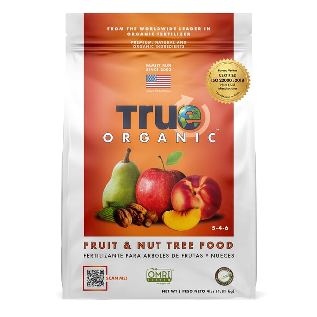 True Organic Fruit and Nut Tree Food Granular Fertilizer, 4 lbs ...