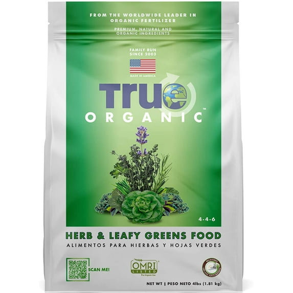 True Organic Granular Herb & Leafy Greens Food 4 lb bag