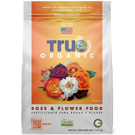 True Organic Rose & Flower Dry Plant Food, 4lbs