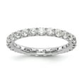 thumbnail image 1 of True Origin 14K White Gold 1 1/2 carat Lab Grown Diamond VS  D E F  Size 4.5 Eternity Ring, 1 of 6