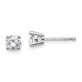 thumbnail image 1 of True Origin 14K White Gold 2/3 carat Lab Grown Diamond VS/SI D E F 4-Prong 4.4mm Solitaire Post Stud Earrings 14k White Gold Earrings, 1 of 1