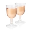 Uiifan 12 Pcs 15 Oz Clear Plastic Wine Glasses With Stem Acrylic Wine Glasses Unbreakable Wine Cup C