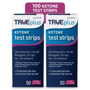 TRUEplus Ketone Test Strips, Urinalysis Test Sticks, 100 Count 2, 50-Count Boxes