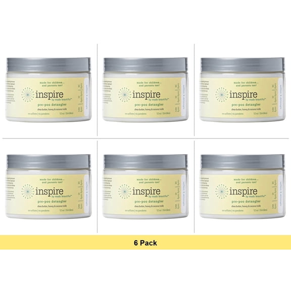 Made Beautiful Pre Poo Detangling Conditioner 12 oz - 6 Pack Bundle