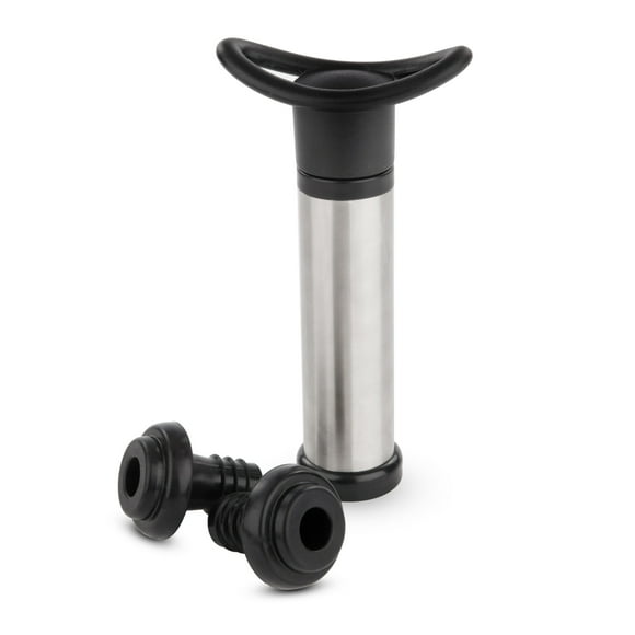 True Preserve Wine Saver Vacuum Pump with Stopper Set Bar Tools 3-Piece Set