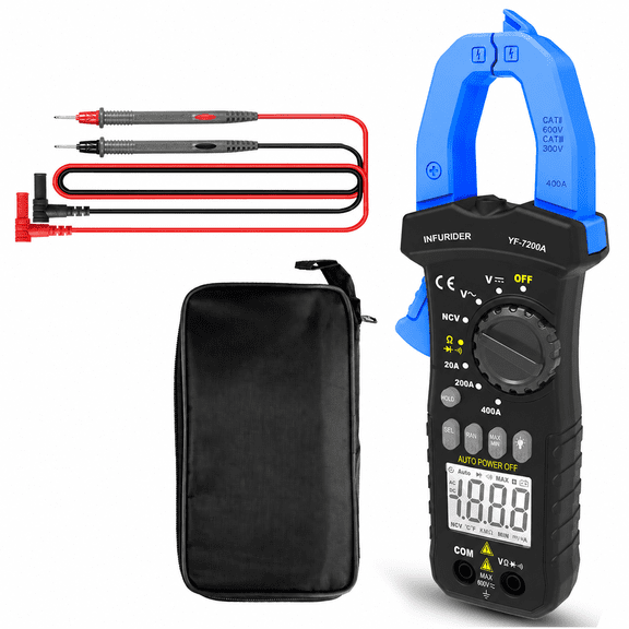True RMS digital clamp meter / AC DC Volt Digital Multimeter Tester Auto Range Resistance