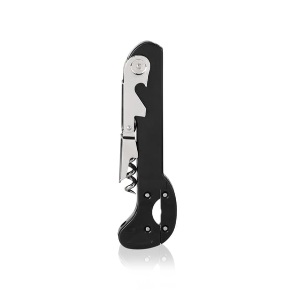 True Recoil Corkscrew Wine Opener, Manual Bottle Opener Dinner Party, Black