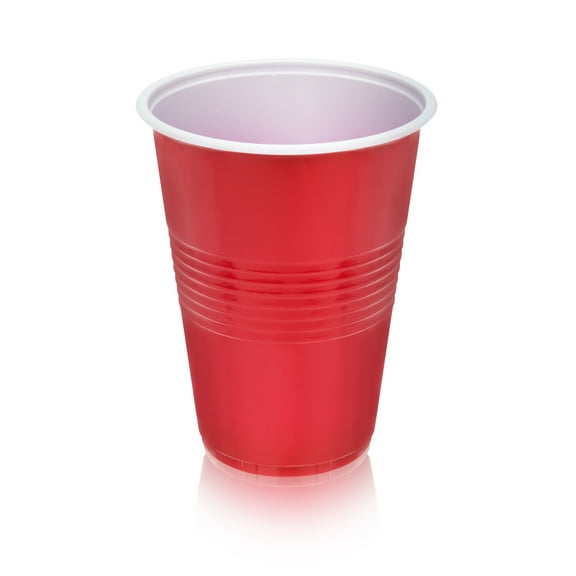 True Red Party Cups, Disposable Cups, Party Supplies, 16 oz, Set of 50