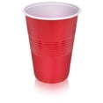 thumbnail image 1 of True Plastic Party Cups for Beers, Wines, Cocktails, 16oz Set of 100, Red, 1 of 12