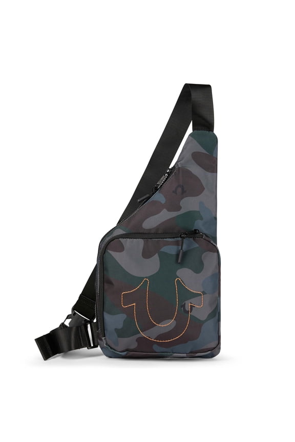 Crossbody Bag Men - Anti Theft Shoulder Sling Bag, Zipper Phone Pocket and Key Leash