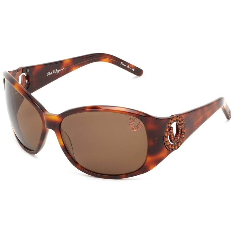 True Religion Georgi Rectangular Sunglasses Tortoise  display picture 1