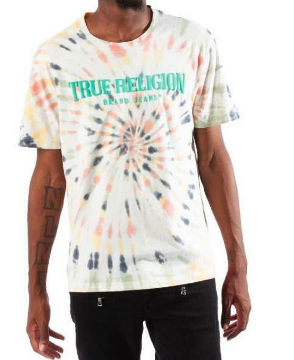 white and orange true religion shirt
