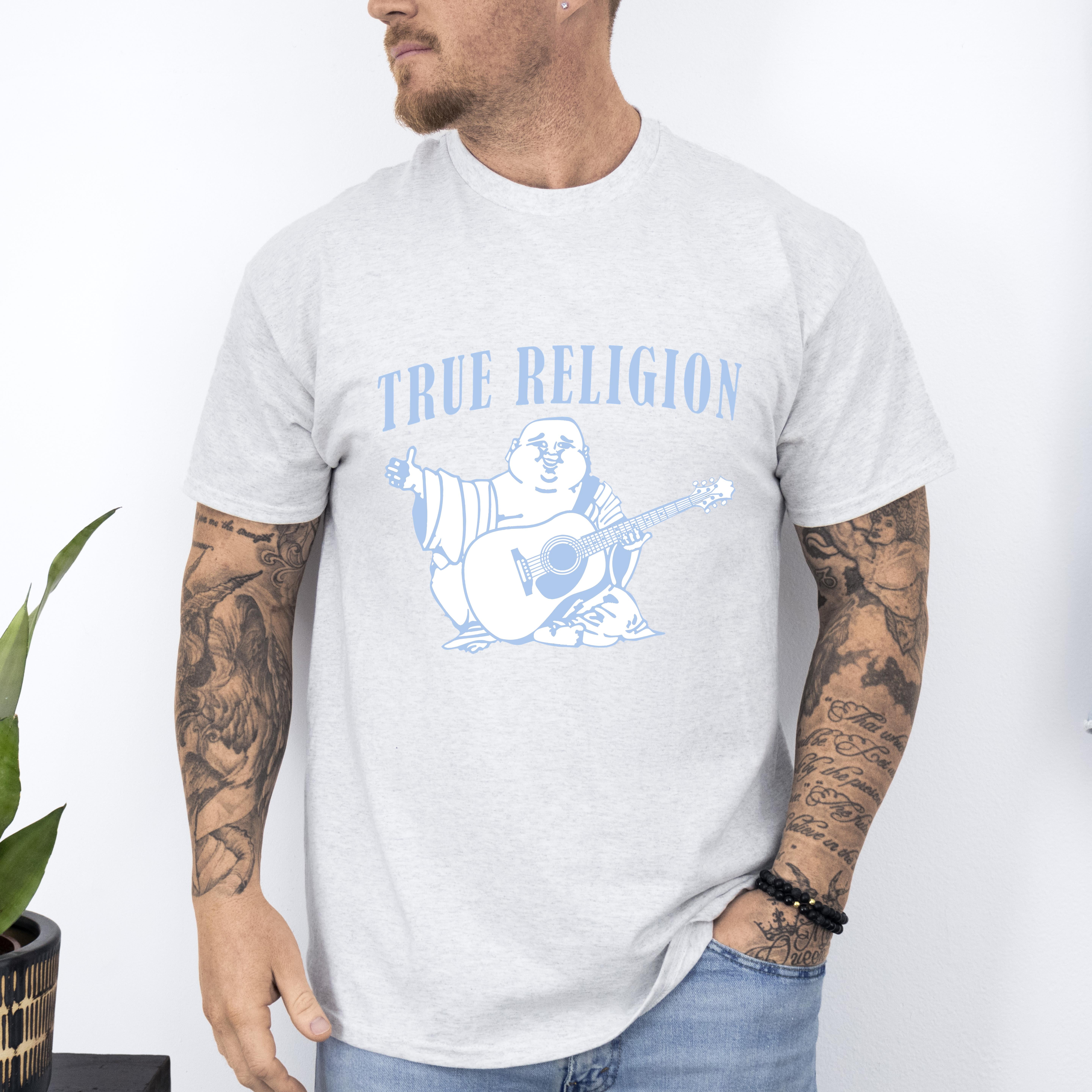 True Religion T-Shirt, Unisex Short Sleeves Tee for Men and