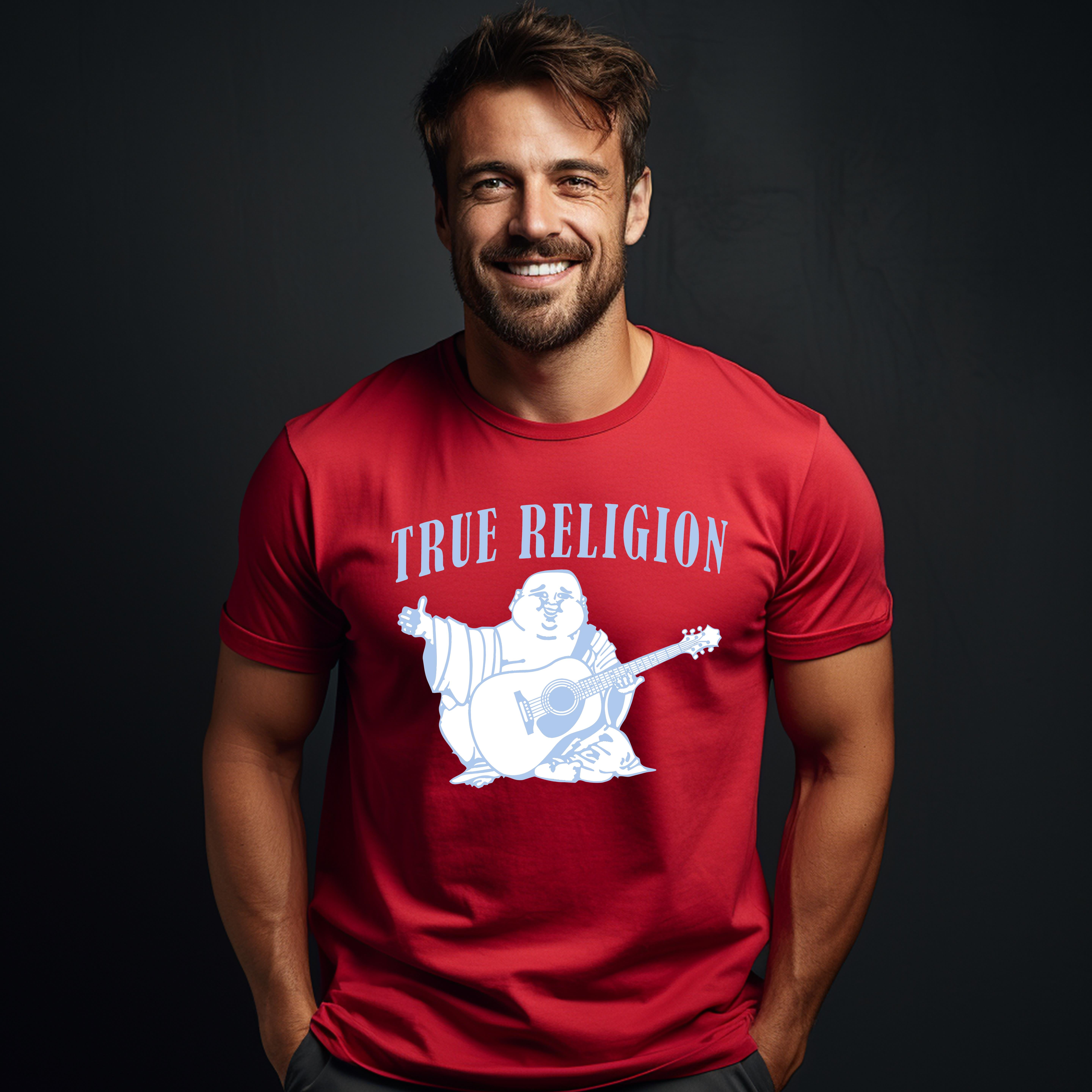 True Religion T-Shirt, Unisex Short Sleeves Tee for Men and