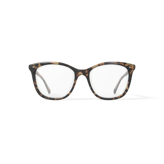 True Religion Women's TRU T005 Square Prescription Eyeglasses with Case, Tortoise