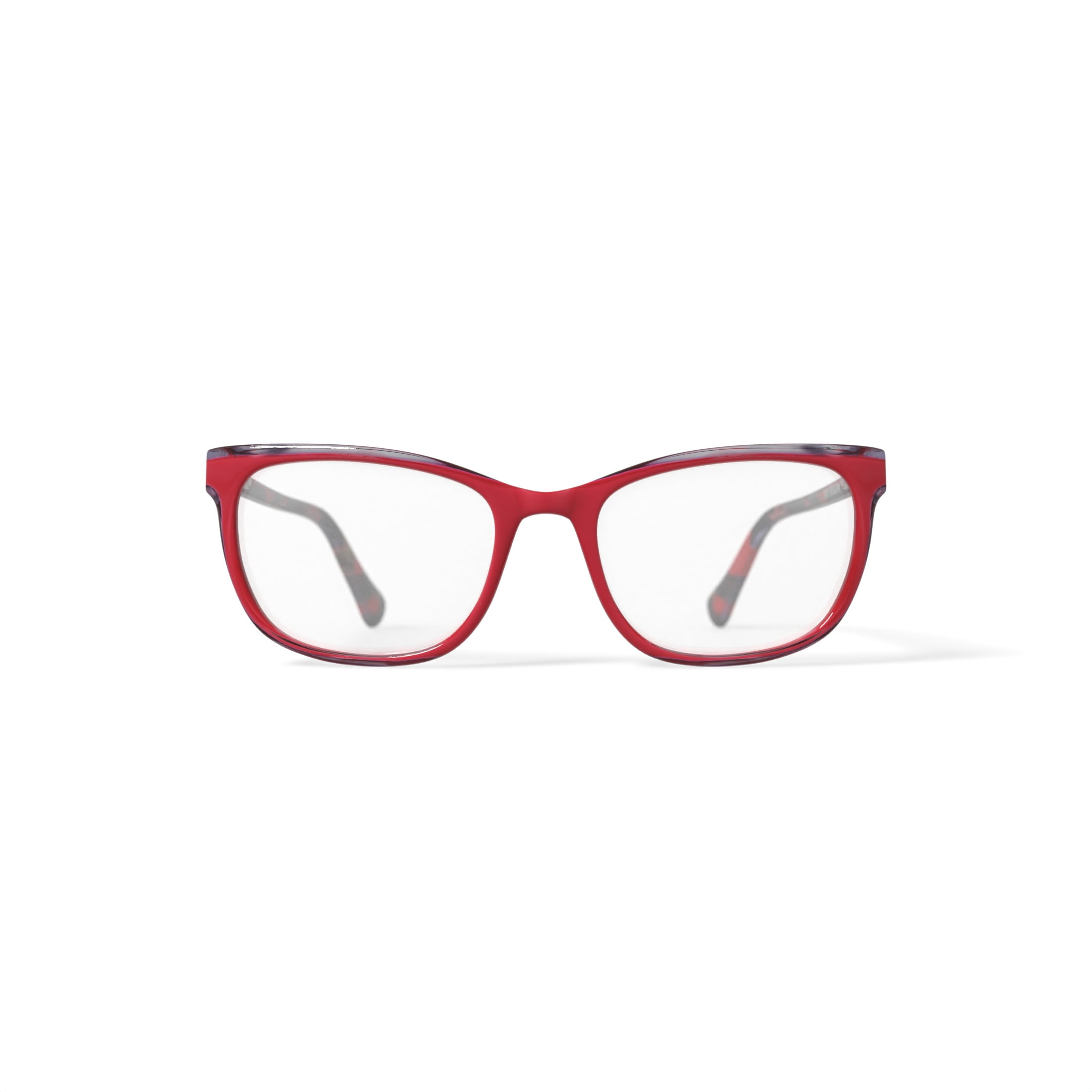 True Religion Women's T037 Square Prescription Eyeglasses with Case, Red
