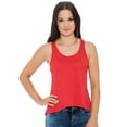 thumbnail image 1 of True Rock Jr Women's Alexa High Low Racerback Tank Top (Red, Large), 1 of 2