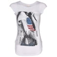 thumbnail image 1 of True Rock Jr Women's American Beauty Graphic T-Shirt (White, XX-Large), 1 of 5