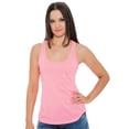 thumbnail image 1 of True Rock Jr Women's Racerback Pocket Tank Top (Neon Pink, X-Large), 1 of 2