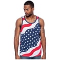 thumbnail image 1 of True Rock Men's Tonic Graphic Tank Top (Stars and Stripes, Medium), 1 of 3