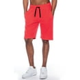 thumbnail image 1 of True Rock Men's William Fleece Casual Shorts (Red, Small), 1 of 2